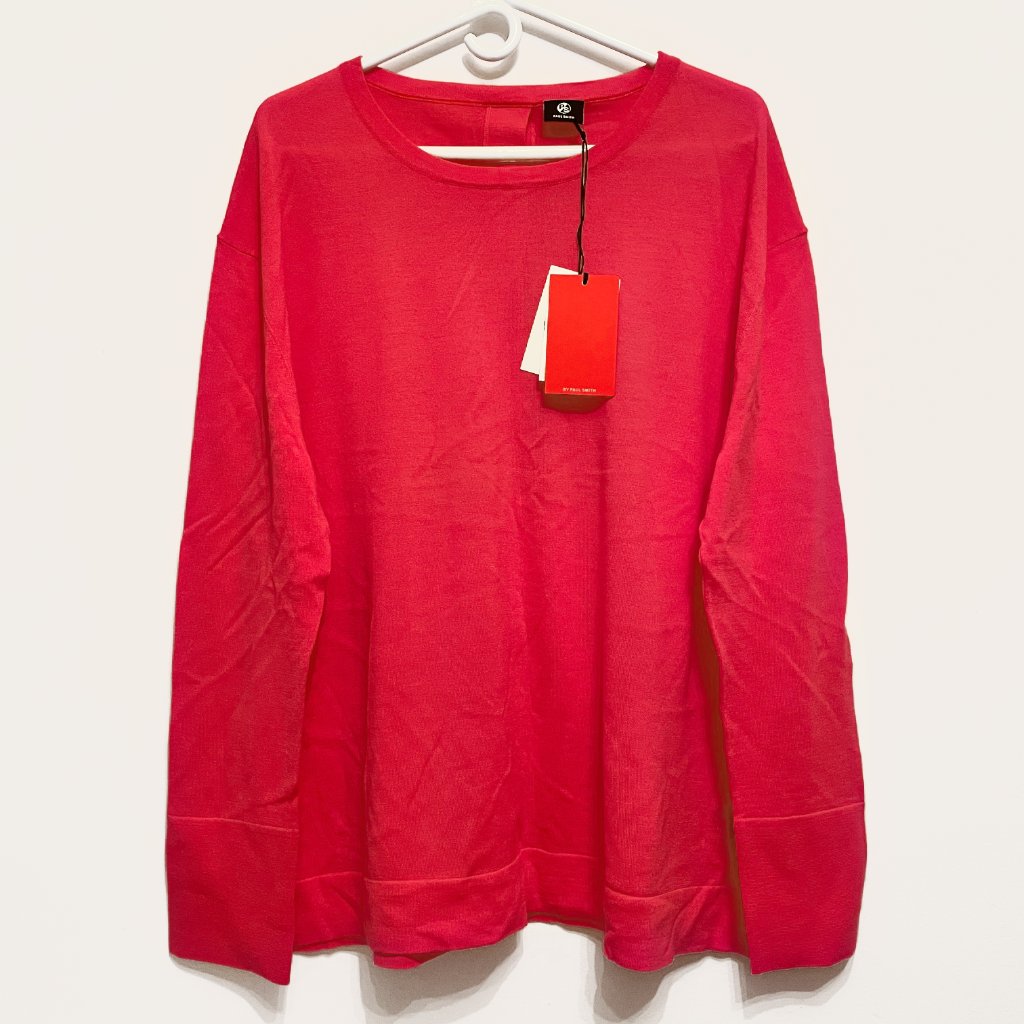Ps Paul Smith Black Label Wool Jumper Orange Size Xl - New